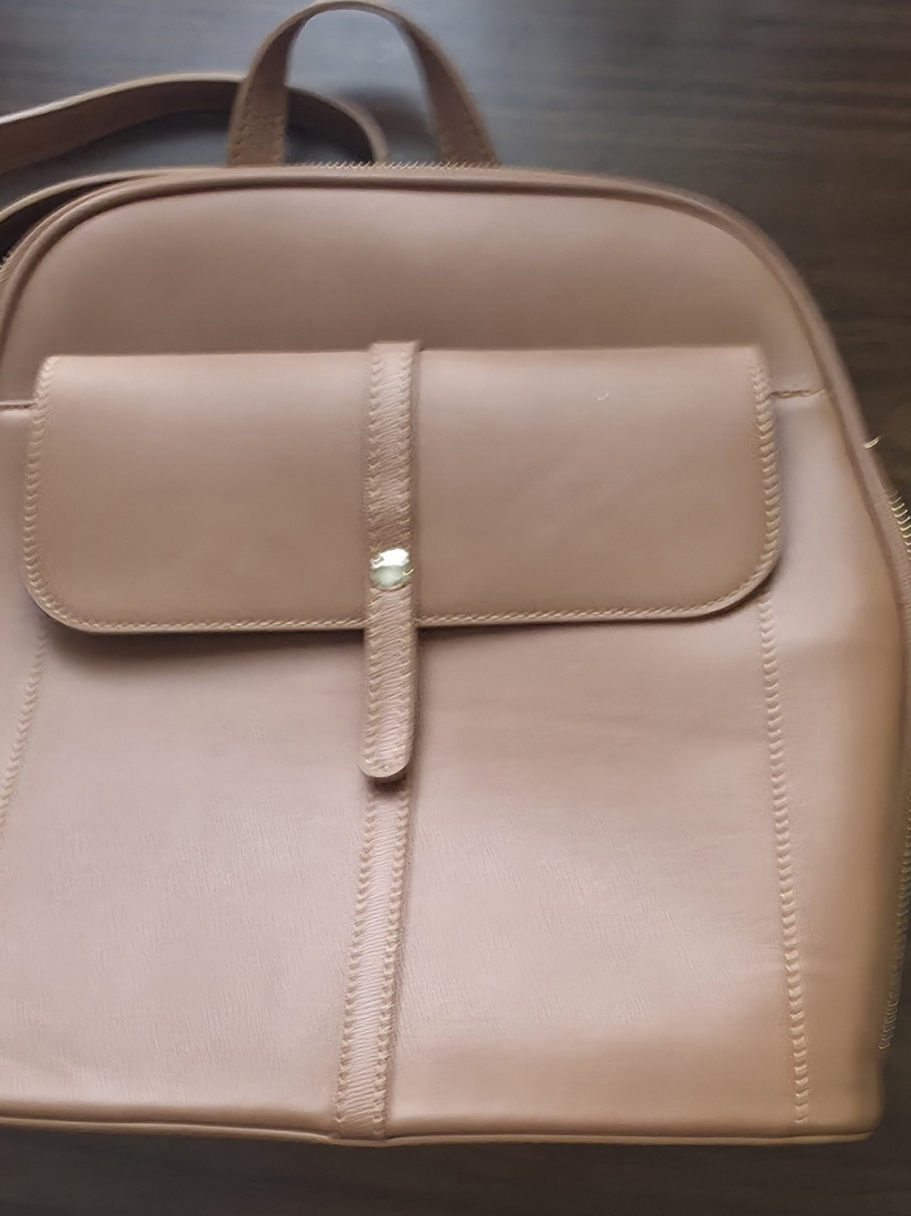Mystique Boutique Tan Leather Backpack